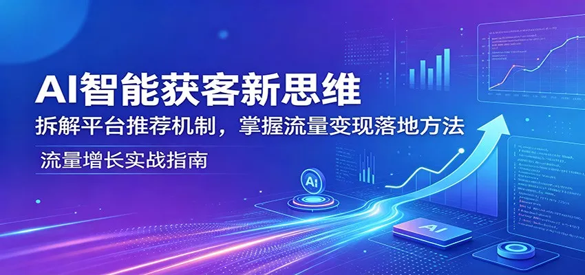 AI智能获客新思维：拆解平台推荐机制，掌握流量变现落地方法 - 付费阅读