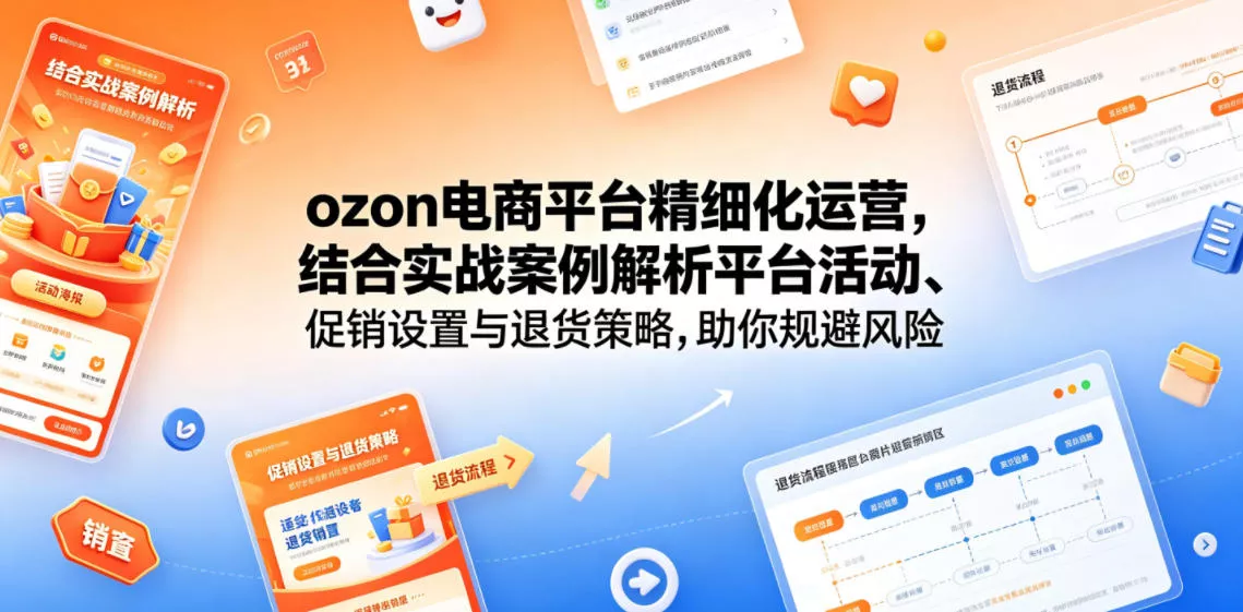ozon电商平台精细化运营，结合实战案例解析平台活动、促销设置与退货策略，助你规避风险、提升销量 - 付费阅读