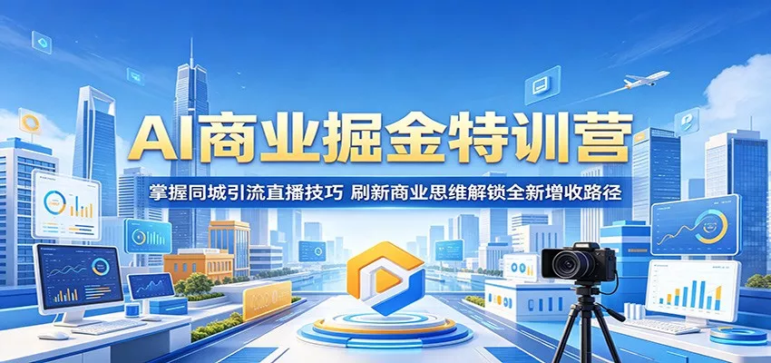 AI商业掘金特训营：掌握同城引流直播技巧，刷新商业思维解锁全新增收路径 - 付费阅读
