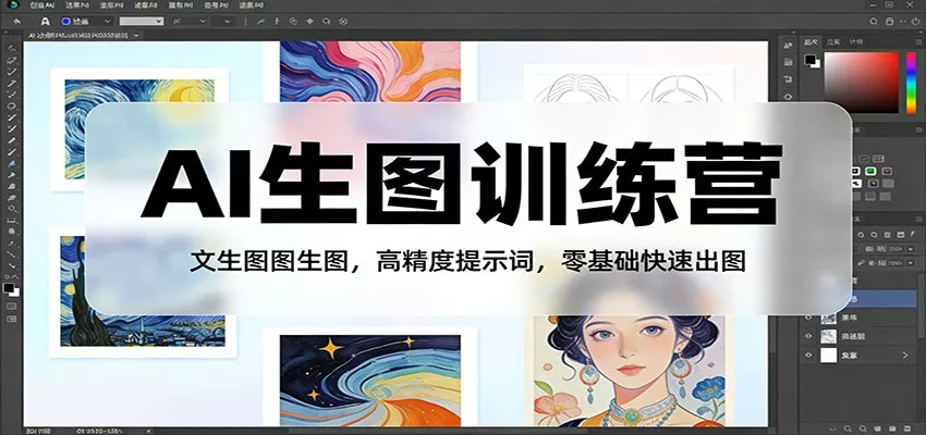 AI生图训练营：文生图图生图，高精度提示词，零基础快速出图 - 付费阅读