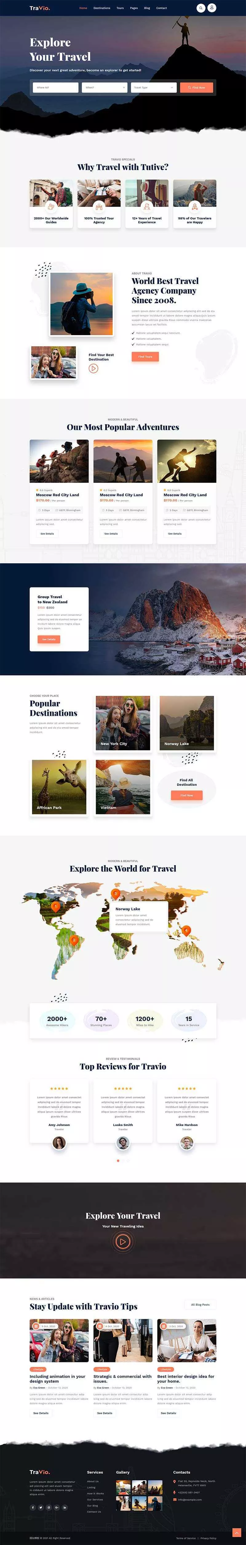 html5响应式旅游旅行社官网html模板 - 付费阅读