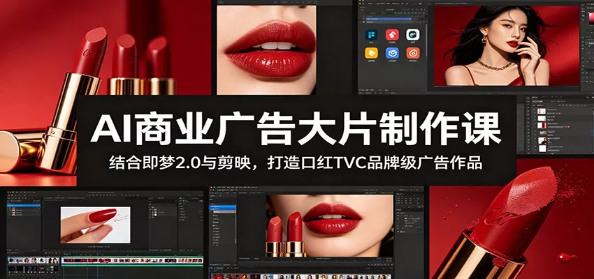 AI商业广告大片制作课：结合即梦2.0与剪映，打造口红TVC品牌级广告作品 - 付费阅读