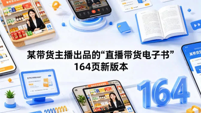 某带货主播出品的《直播带货电子书》164页新版本 - 付费阅读