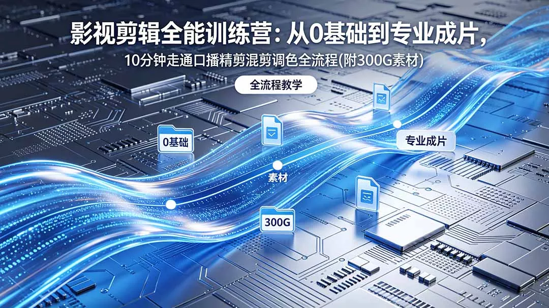 2026影视剪辑全能实战课｜0基础到专业成片，全流程教学，高清带300G素材 - 付费阅读