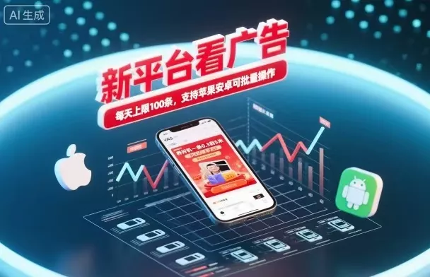 新台看广告，养好机一条5毛到5块，单机日入30到100，支持苹果安卓，可批量操作。 - 付费阅读