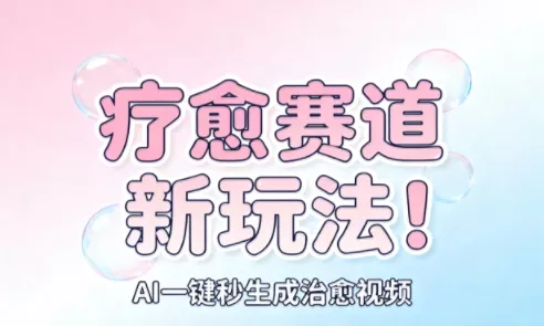 AI+疗愈+一键生成，一分钟一条素材，每天想要多少素材就多少素材，矩阵做，月入1W - 付费阅读