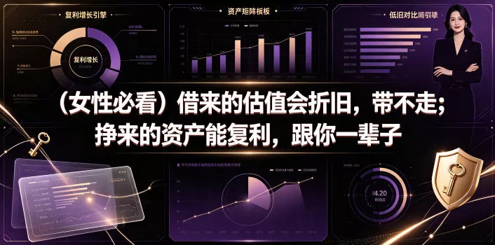 付费文章：(女性必看)借来的估值会折旧，带不走；挣来的资产能复利，跟你一辈子 - 付费阅读