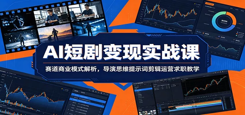 AI短剧变现实战课：赛道商业模式解析，导演思维提示词剪辑运营求职教学 - 付费阅读