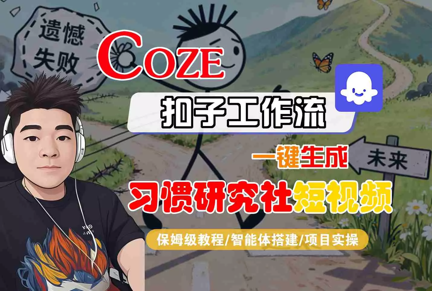 Coze扣子智能体工作流一键生成“习惯研究社“短视频，全流程保姆级教学 - 付费阅读