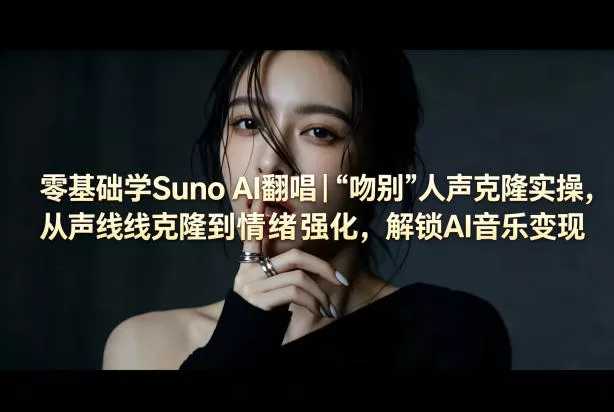 零基础学Suno AI翻唱｜《吻别》人声克隆实操，从声线克隆到情绪强化，解锁AI音乐变现 - 付费阅读