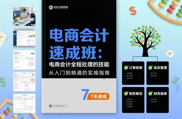 电商会计速成班，电商会计全程处理的技能 - 付费阅读