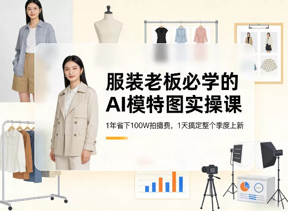 服装老板必学的AI模特图实操课，1年省下100W拍摄费，1天搞定整个季度上新 - 付费阅读