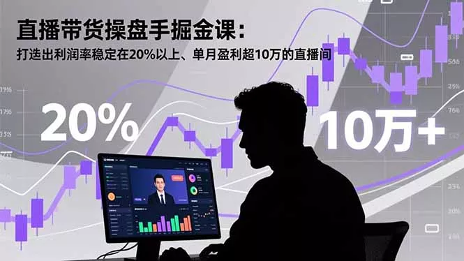 直播带货操盘手掘金课：打造出利润率稳定在20%以上、单月盈利超10万的直播间 - 付费阅读