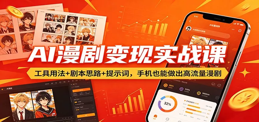 AI漫剧变现实战课：工具用法+剧本思路+提示词，手机也能做出高流量漫剧 - 付费阅读