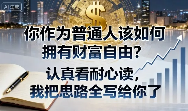 付费文章：你作为普通人该如何拥有财富自由？认真看耐心读，我把思路全写给你了 - 付费阅读