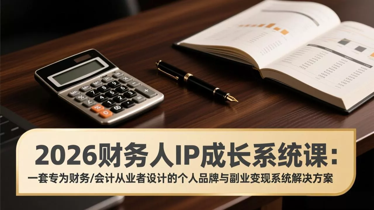 2026财务人IP成长系统课：一套专为财务/会计从业者设计的个人品牌与副业变现系统解决方案 - 付费阅读