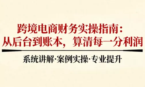 2025跨境电商财务实操指南 - 付费阅读
