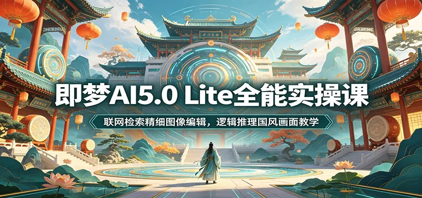 即梦AI5.0 Lite全能实操课：联网检索精细图像编辑，逻辑推理国风画面教学 - 付费阅读