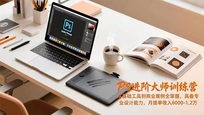 PS进阶大师训练营，从基础工具到商业案例全掌握，具备专业设计能力，月接单收入6000-1.2万 - 付费阅读