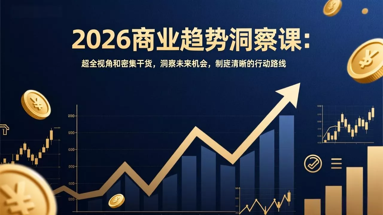 2026商业趋势洞察课：超全视角和密集干货，洞察未来机会，制定清晰的行动路线 - 付费阅读